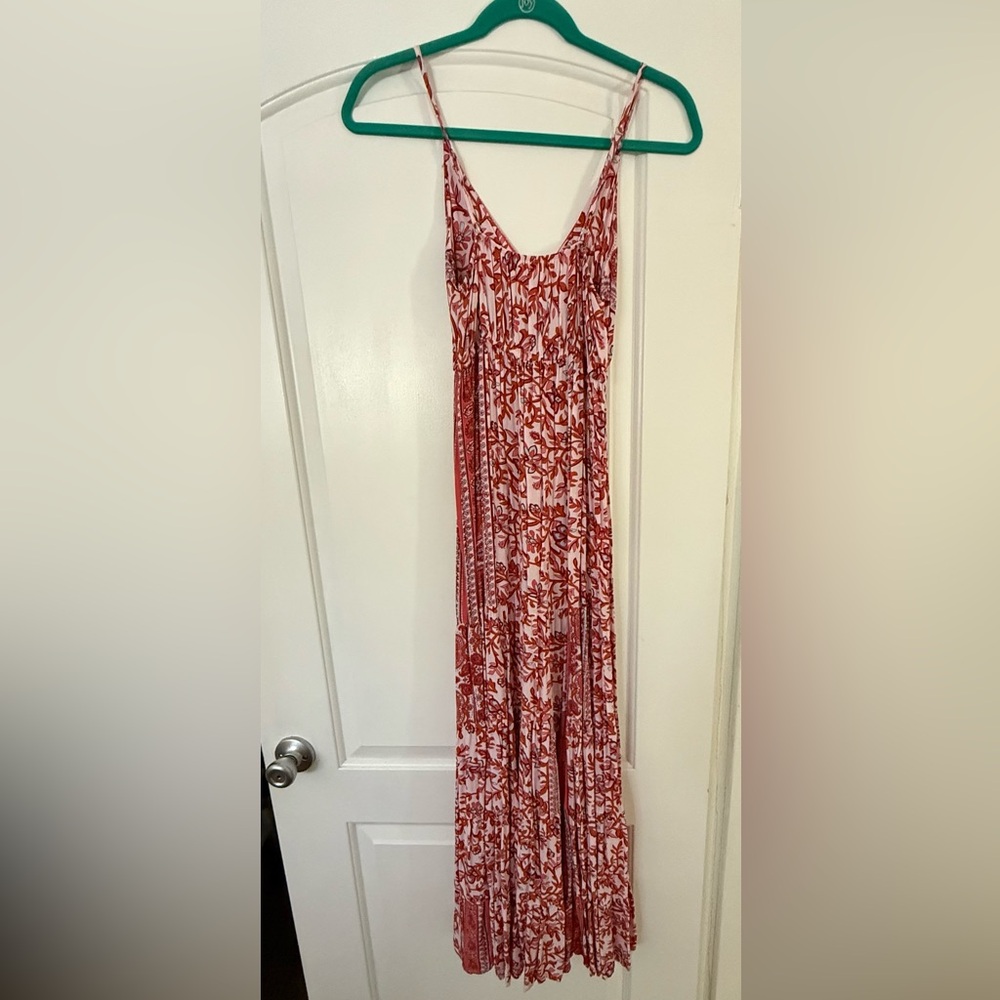 Pink maxi, flowy dress